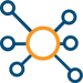 atom icon representing comprehensive health plans at Optima Office